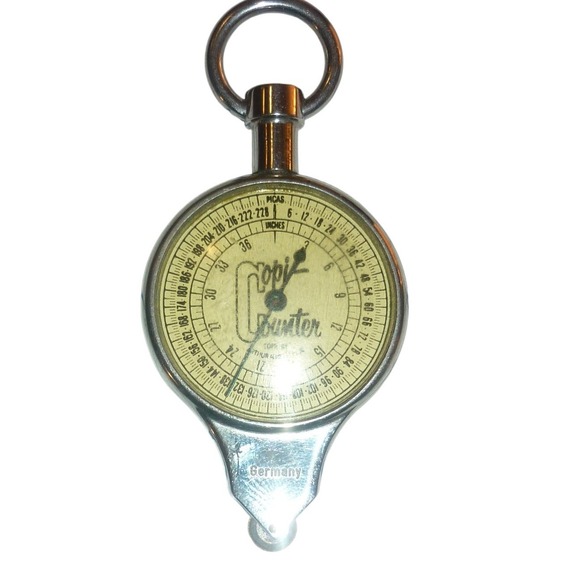 C-Thru Other - Vintage C-Thru Copi-Counter Map Measurer Opisometer Germany Picas Agates Inches